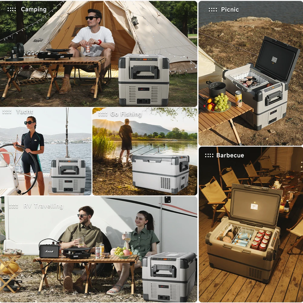 Refrigerator 12v 24v Boat Re Rv Van Shockproof Mobile Cooler Car Fridge Mvp Suv Freezer For Camping