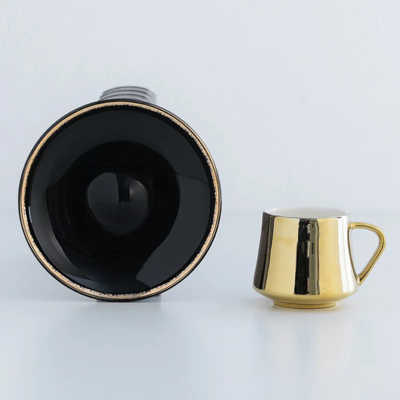 12pcs Silver Golden Pattern Arabic Tea Coffee Cups Islamic Wedding Favors Gift Set