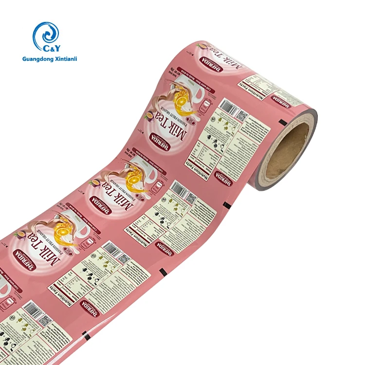 Polyethylene Stretch Film Laminating Film Rolls Food Packaging Custom Printing Biscuit Cookies Food Grade Packaging Film Roll