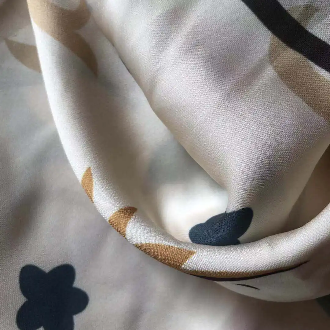 PFP Korean silk satin PFP/white korean  silk satin for sublimation print/85GSM polyester silk like satin for dress&scarf
