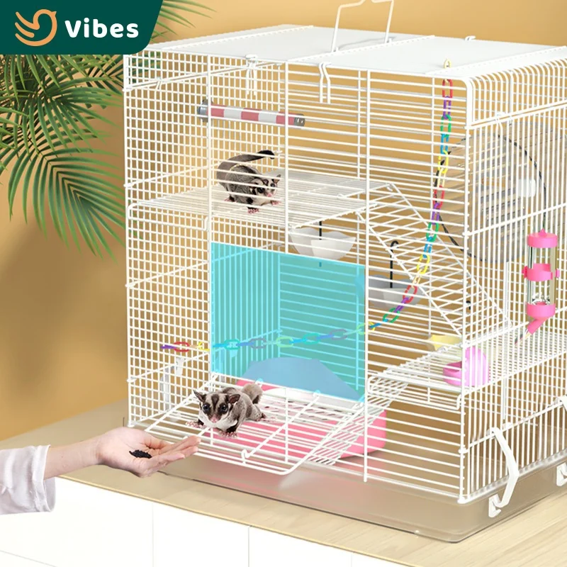 Economical Prices Extra Large Hamster Cage 3 Floors 50cm Height 47cm Length Guinea Pig Hamster Cage For Sale
