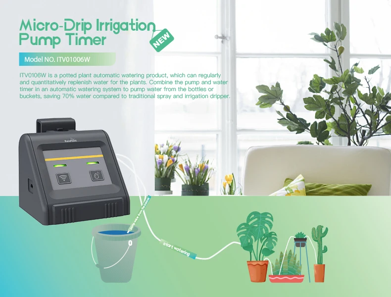 WIFI Automatic Watering System Smart Auto Irrigation Device Drip Irrigation Kit for Potted Plants Indoor Self Watering Pump
