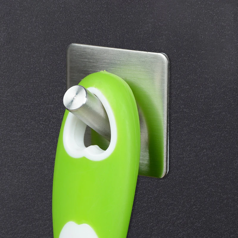 
Removable Self Adhesive 304 Stainless Steel Bathroom Rustproof Towel Robe Hooks 