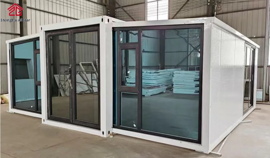 Portable Expandable Container Kit Prefab House China Allstar Steel Door Aluminum Window Modern Ready Made House Villas Install