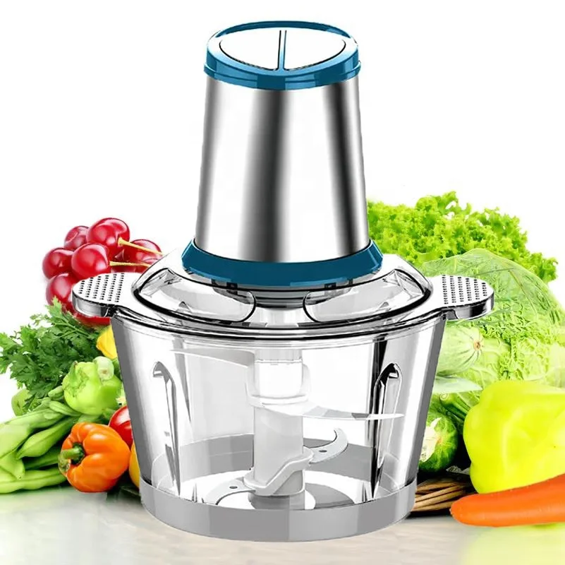 Factory Price 3L Glass Food Grinder Electric Meat Chopper Home Use Food Processor