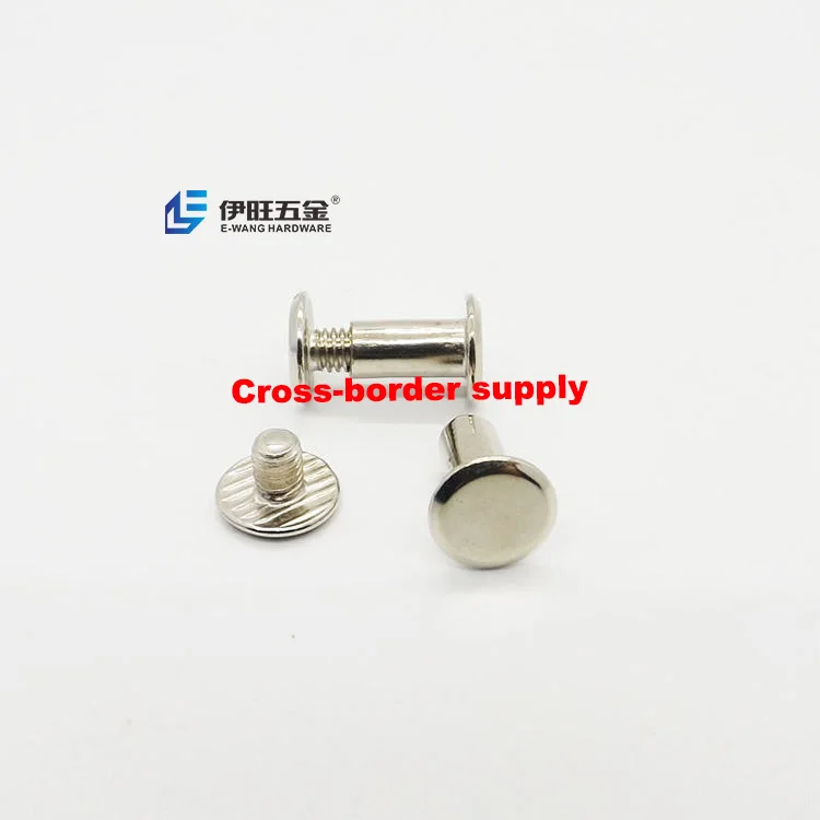 Factory Wholesale 10mm Nickel Plated Chicago Screws Binding Nail