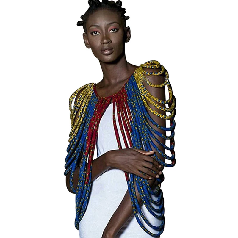 SP002 африканские ожерелья, модные аксессуары, подарок, ожерелье из Африканской ткани с принтом, шаль