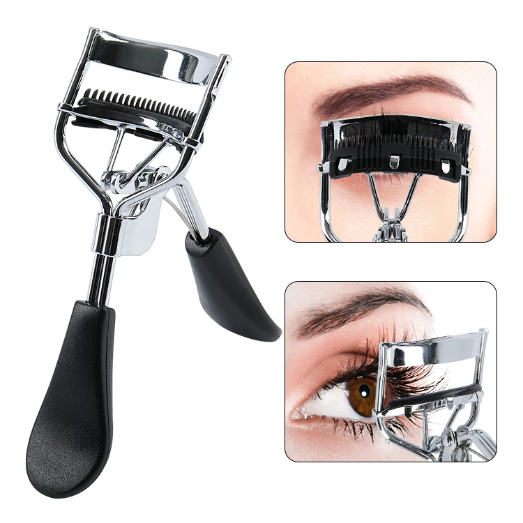Hot Selling Custom Color/Logo Women Makeup Lash Curls Types Private Label Mini Black Long Lasting Eyelash Curler Wholesale