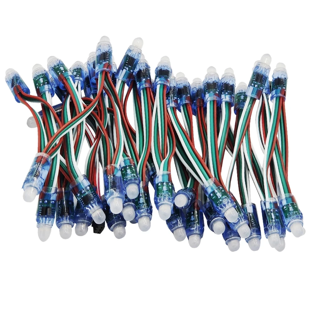 WS2811 UCS1903 SM1903 IP68 Модифицируемый многоцветный RGB рекламный сигнал светодиодный пиксельный модуль постоянного тока 5 в 12 В мм