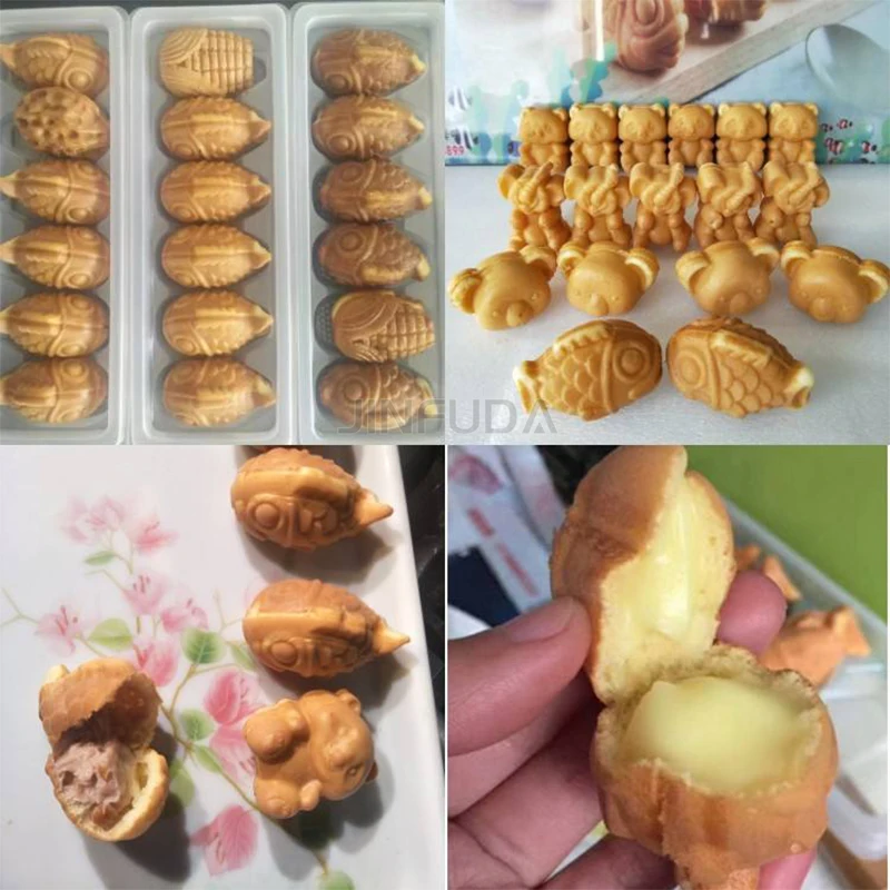 Korean Small Custard Moshi Manju Cake Fish Shape Delimanjoo Taiyaki Manjoo Cake Making Maker Machine