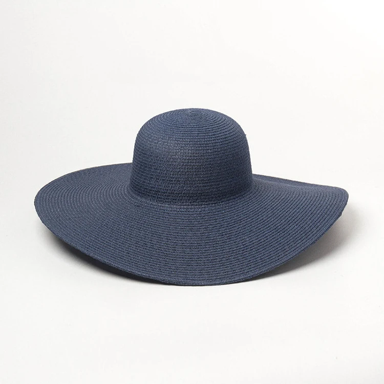 manufacture custom mexican sombrero large brim paper straw hat wide brim beach hat over sized seagrass plain color straw cap