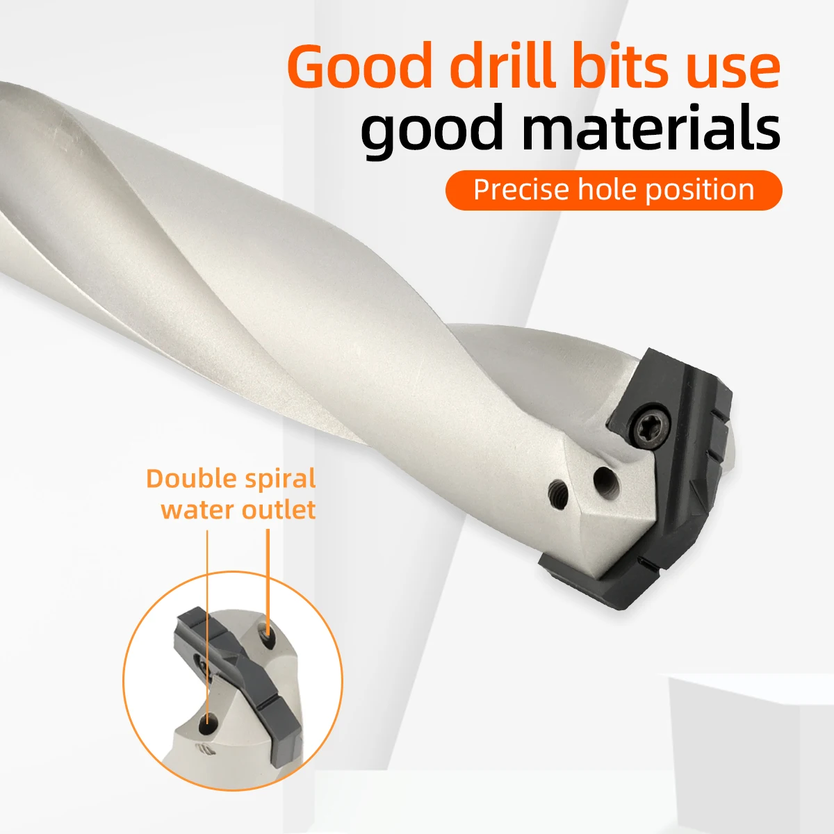 CNC indexable cutting tools drills for Deep Hole 3D 5D High Precision Crown Drill Extended Machine U Drill