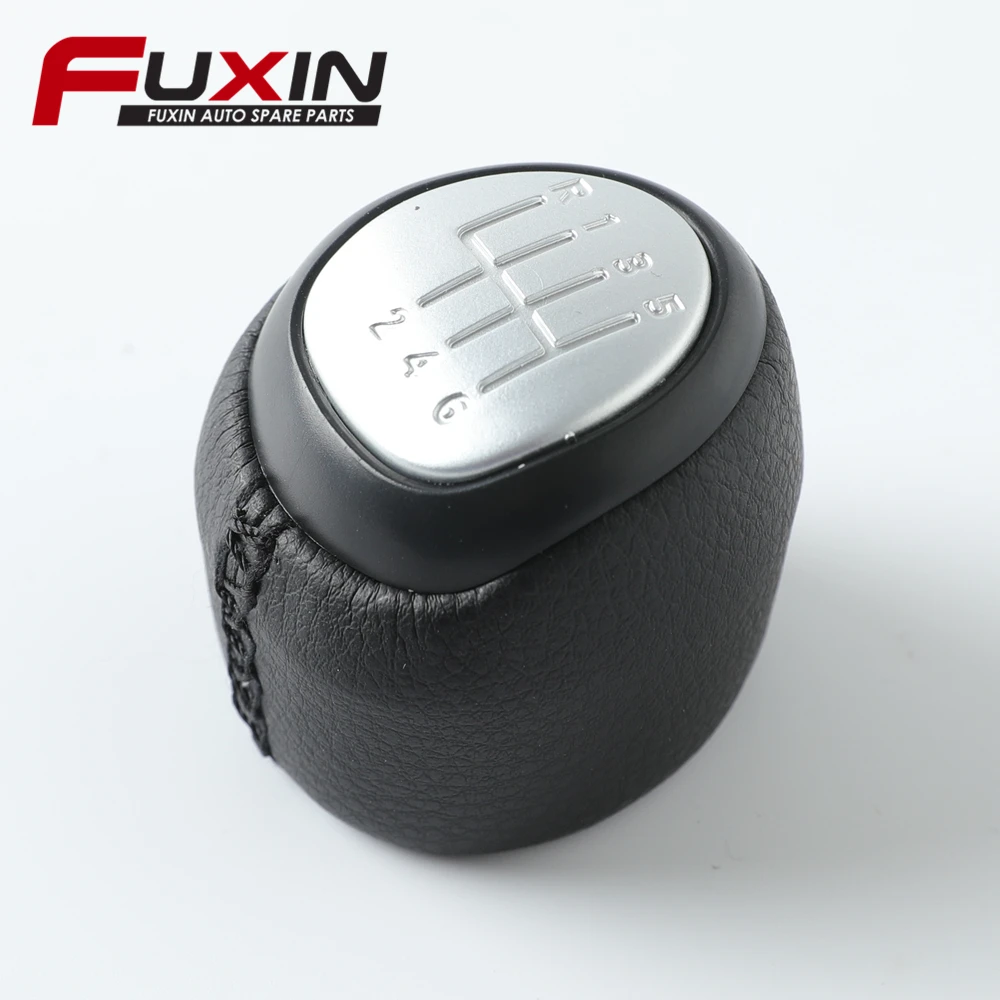 5 Speed Gear Shift Knob Leather Lever Shifter For SAAB 93 9-3 SS 2003-2012 Car Styling Accessories car gear knob