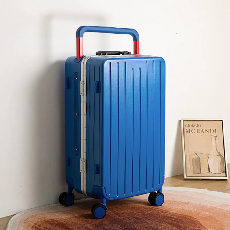 New Tsa Lock Bag Travel Wide Handle Luggage Multi-Functional Compartments Smart Suitcase Built-In Usb Port