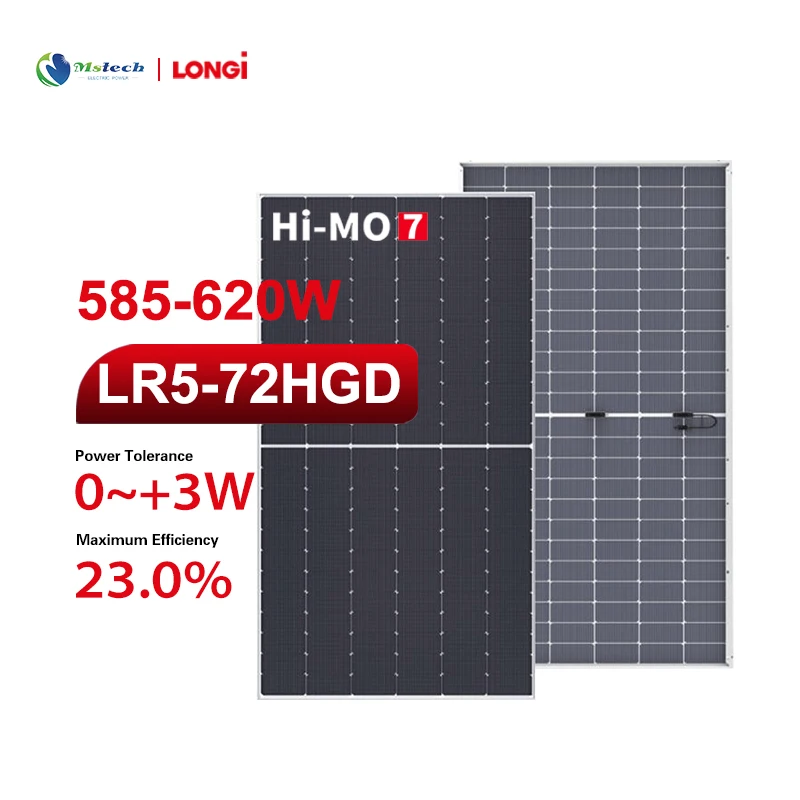 Солнечные панели Longi HiMo 7 с технологией HPBC LR5-72HGD 585 Вт 590 595 600 605 610 615 620 уровень 1 оригинальный