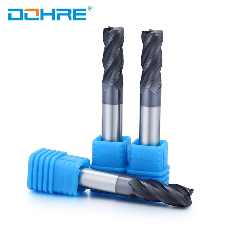 Dohre High Life Span Small Diameter Tungsten Steel Milling Cutter Carbide Corner Radius Endmill