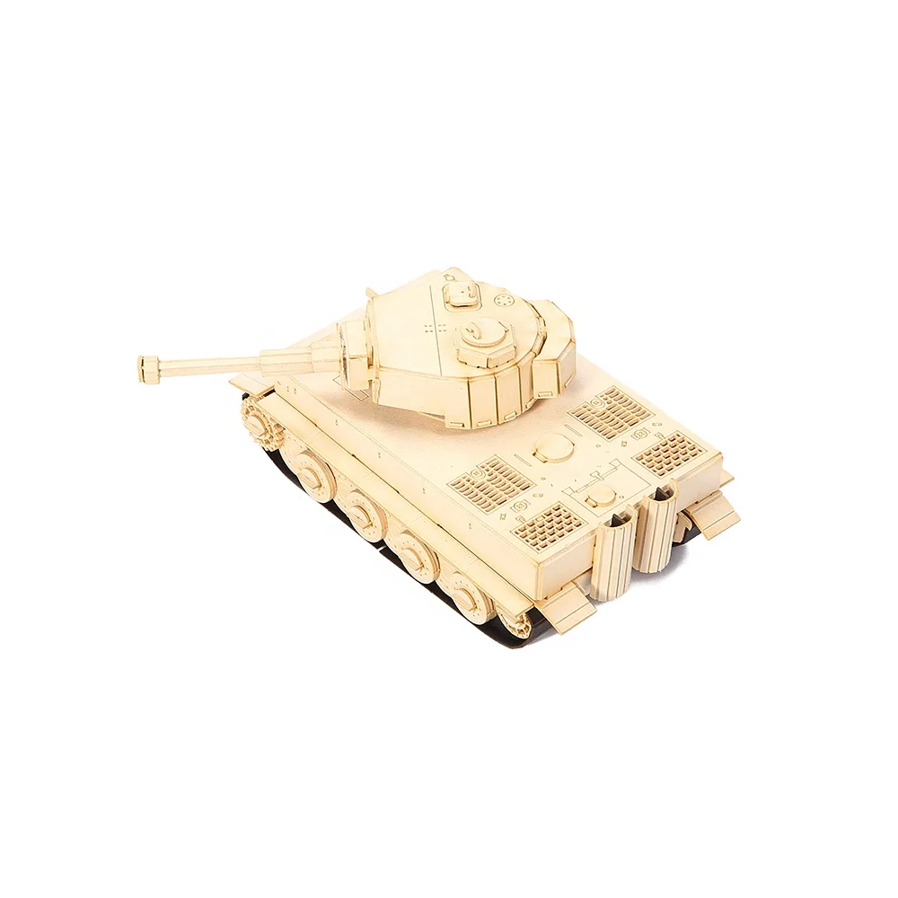 Fantastic gift diy toy 3d paper puzzle tank model
