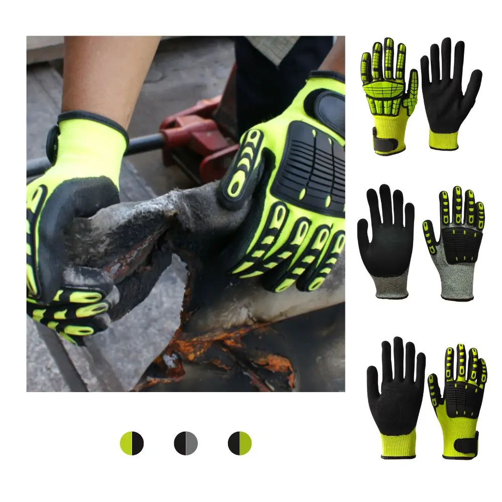 Free Samples Genuine Handlandy Chemical Impact Resistant for Oil Gas Kevlar Cut Resistant Work Gloves Factory