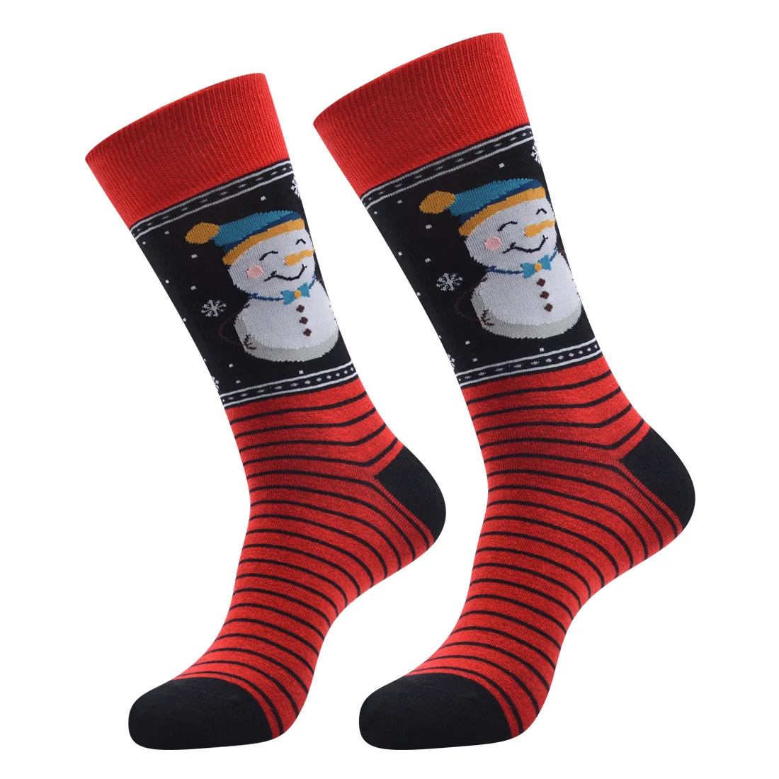 Christmas Cotton Funny Socks Men Santa Claus Elk Crazy Design Sokken Unisex Gift Candy Crew Skateboard Calcetines Hombre
