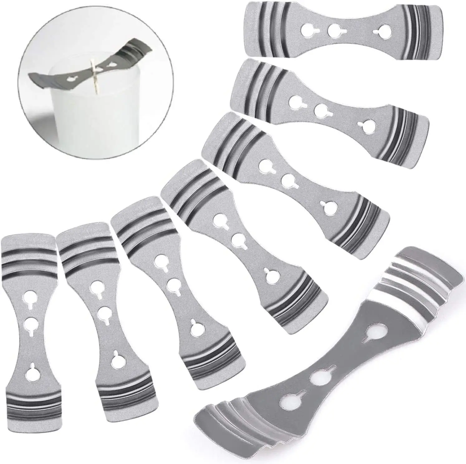 Wholesale Sliver Metal Wick Centering Device Holder For Diy Candle Making Metal Candle Wick Center Tool