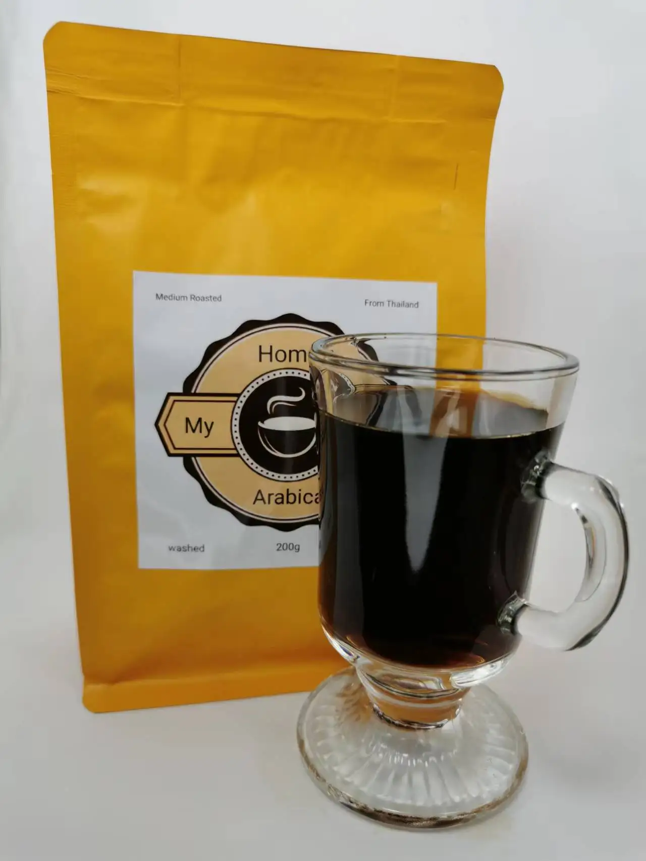 Wholesale Thailand 200G Per Pack Roasted Coffee Beans Coffee Bean Bagging