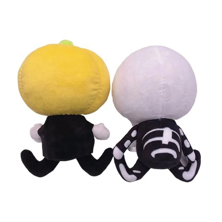 Spooky Month Skid and Pump Friday Night Funkin Plush Toy Soft Stuffed Doll Game Plush Kids Halloween Decoration Ornaments