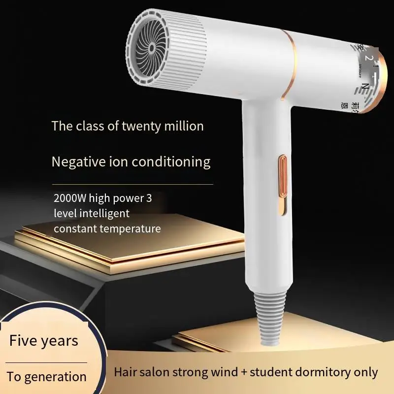 Discount Household High-power Hair Dryer Hair Salon Bathroom Multi-functional Hammer Negative Ion Hair Dryer
