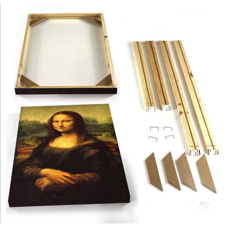  Wholesale Customized Stretcher Bars Solid Pine Wood Bulk Wooden Diy Frames for Canvas Printings portrait