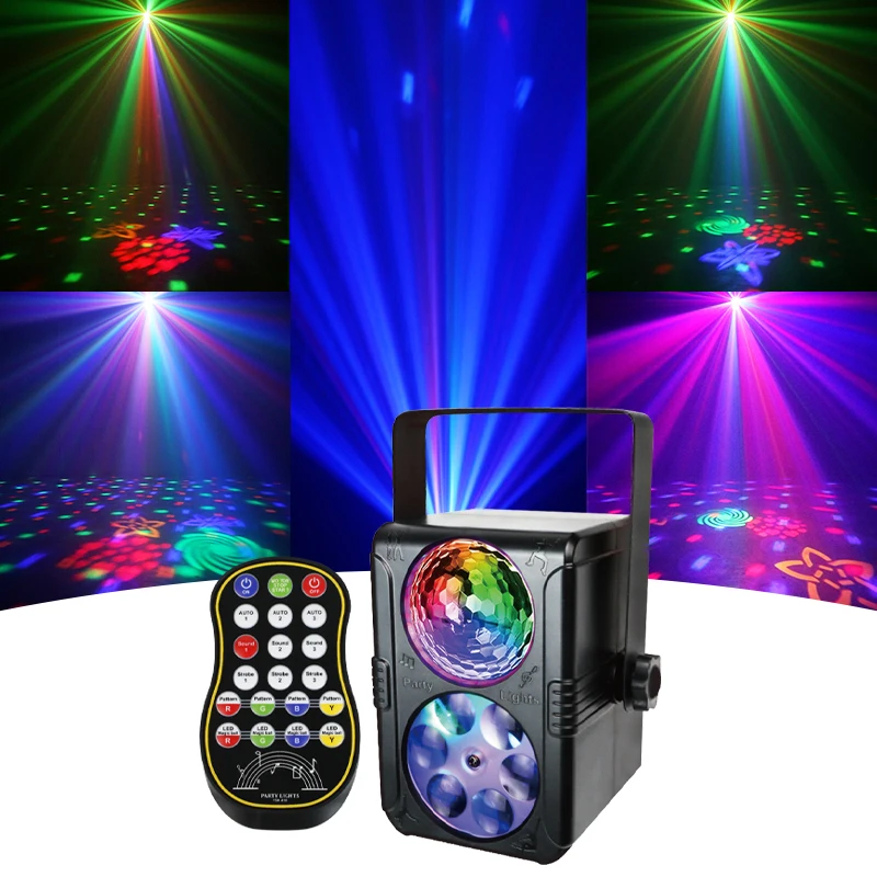 Source Factor Portable RGB Ambient Light Mini Disco Ball LED Party Light Sound Activated USB Operated for Outdoor Party Decor