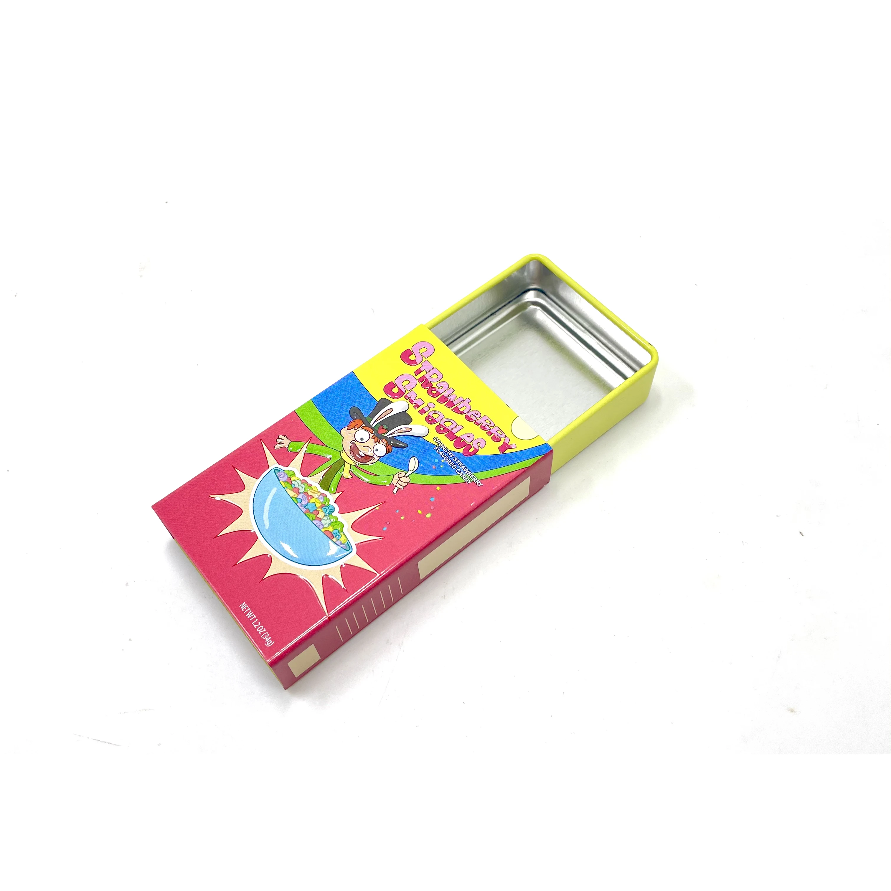 Rectangle Candy Tin Box Soap Packaging Metal Box Slide Tin Box Container