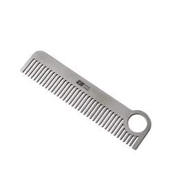 SUS304 natural environmental protection metal  styling metal retail comb metallic comb mini Steel iron comb
