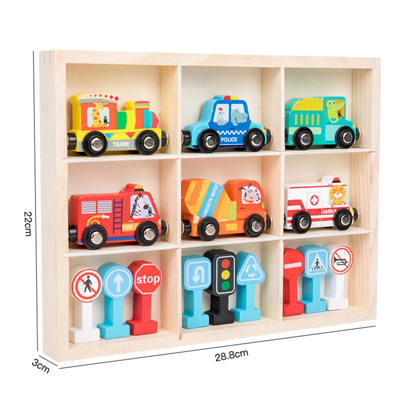 Trucks Car Transformable Carriages Wooden Cars Toys Kids Transport Car Carrier Truck Toy With Birthday Gifts For Boys