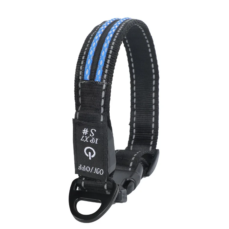 Cat Nylon LED Pet Dog Collar Night Safety Flashing Glow In The Dark Dog Leash Dogs Luminous Fluorescent Collars Pet Supplies