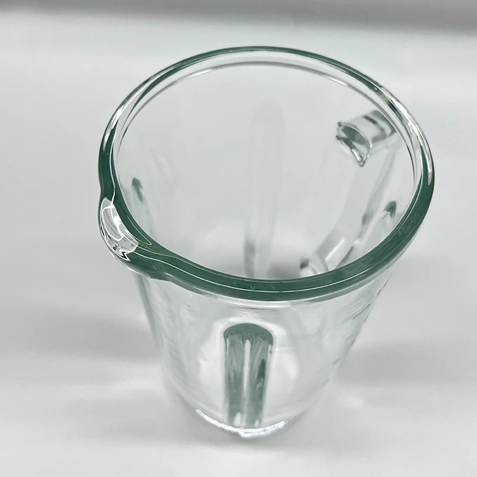 Custom logo Glass Blender Glasses cup mixer jug  jarro redondo vasos de licuadora juicer blender parts replacement blender glass