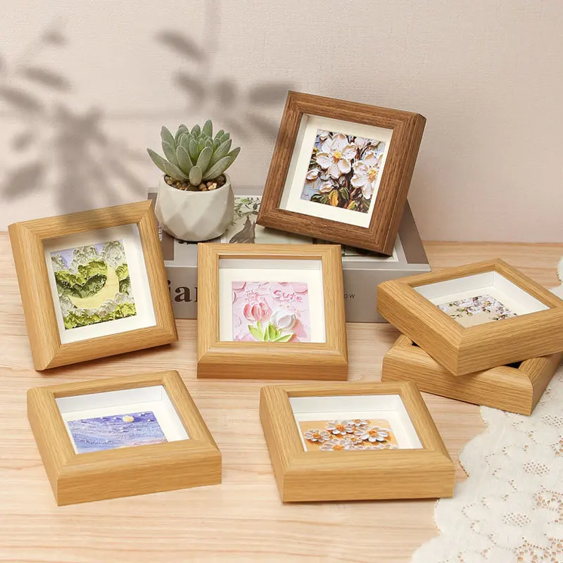 2024 New Art Picture Display Small Wooden Picture Photo Frames