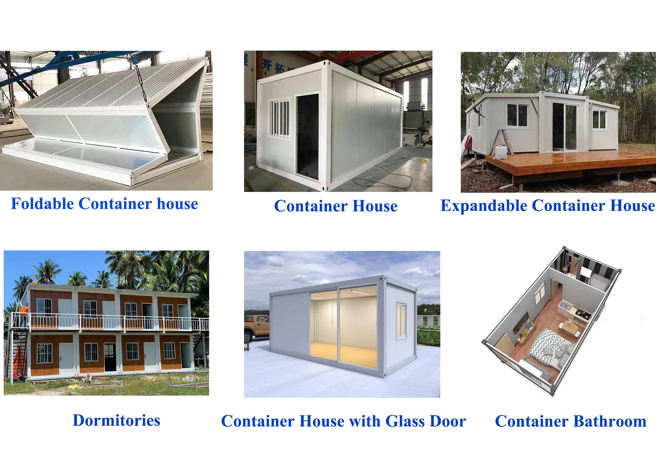 Modular Farm House Flatpack pre kit homes Container Van 20ft toilet with shower Mini house diy