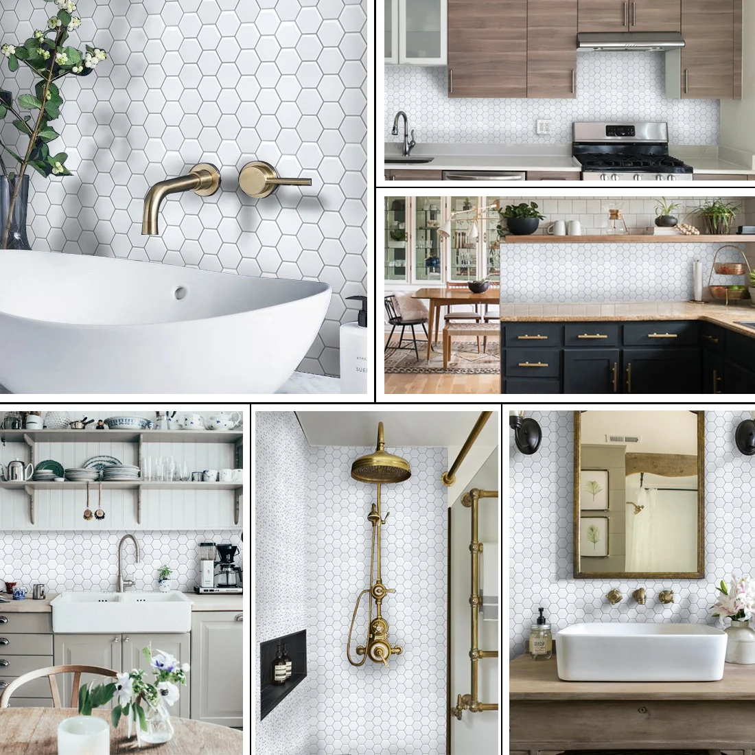 Self-adhesive wholesale assembly hexagon 3d wallpaper acrylic mirror wall sticker for home decoration