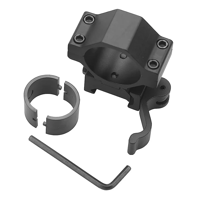 25.4mm 30mm Low Profile Quick Detach QD Ring Mount Flashlight Laser Bracket Outdoor Hunting