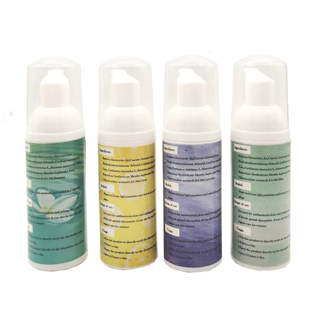 Natural Herbs feminine wash New balanced PH vaginal foam wash product 60ml