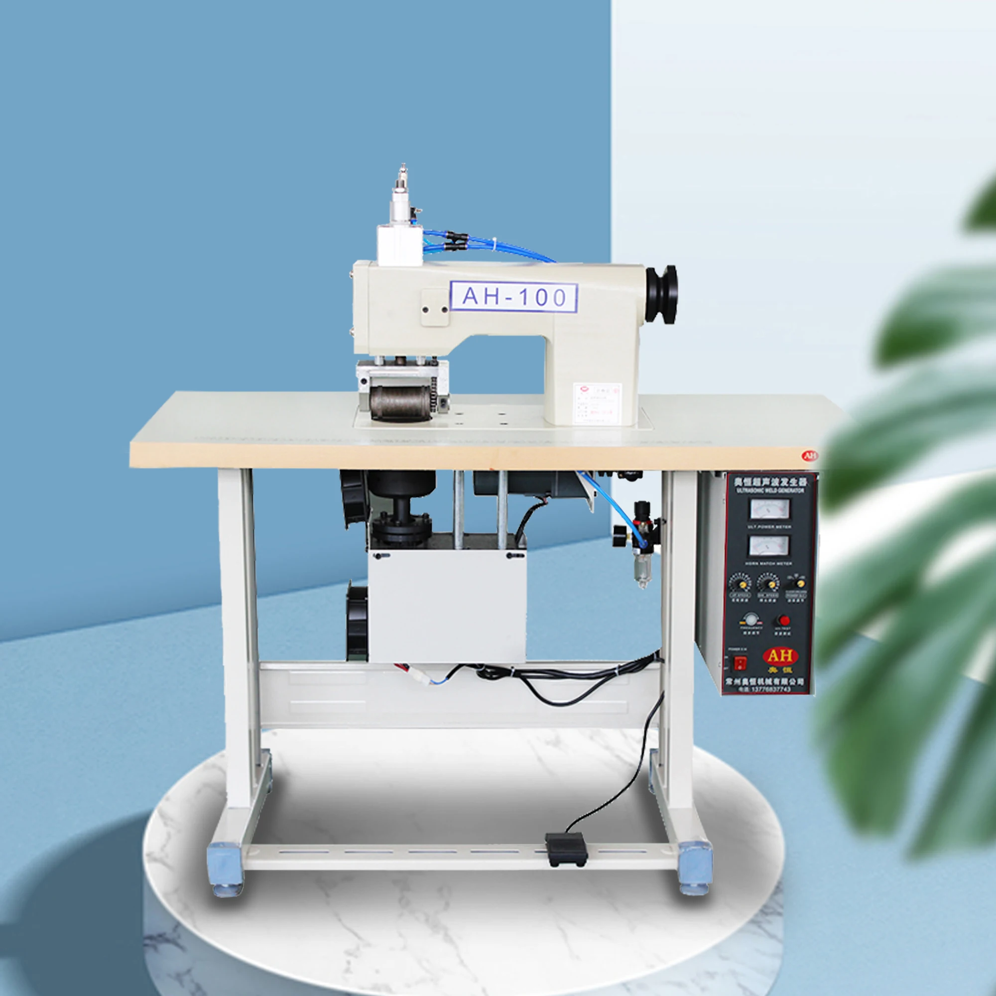 Professional Design wear-resistant and durable needleless suture ultrasonic sewing machine embossing and edging