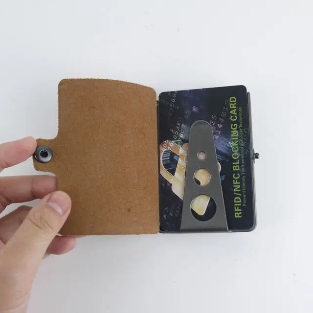 Hot Sale RFID Wallets Blocking Metal Card Holder Aluminum Alloy Card Wallet For Travel
