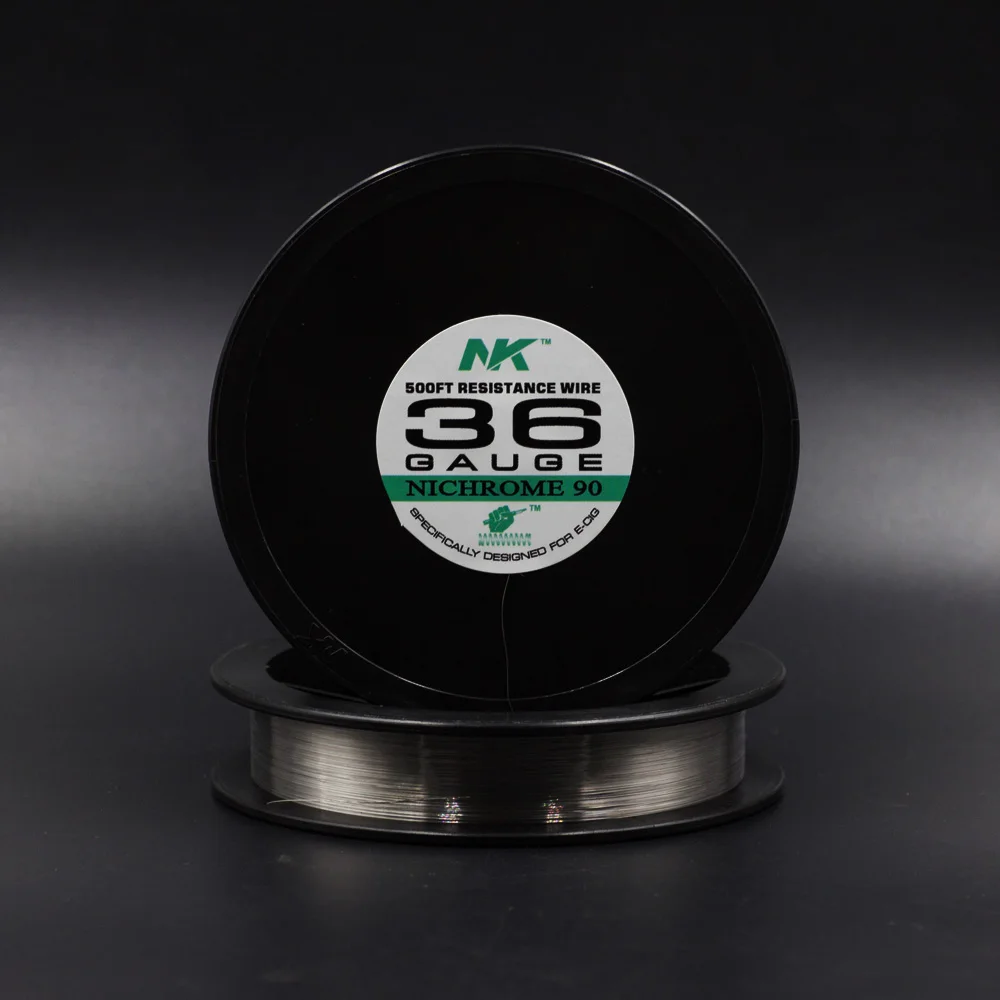 Лидер продаж, проволока сопротивления Sheen 500 футов Ni90, 36 калибр, проволока предварительно собранной катушки для электронной сигареты
