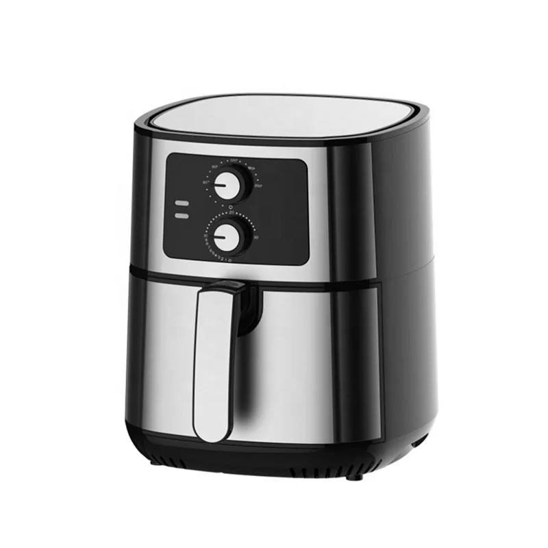 MSF 1400W 5.5L Buy No Oil Hot Air Fryer Electric Plastic OEM Square Manual Control / Mechanic Timer Black, OEM Oil-free Fry 120