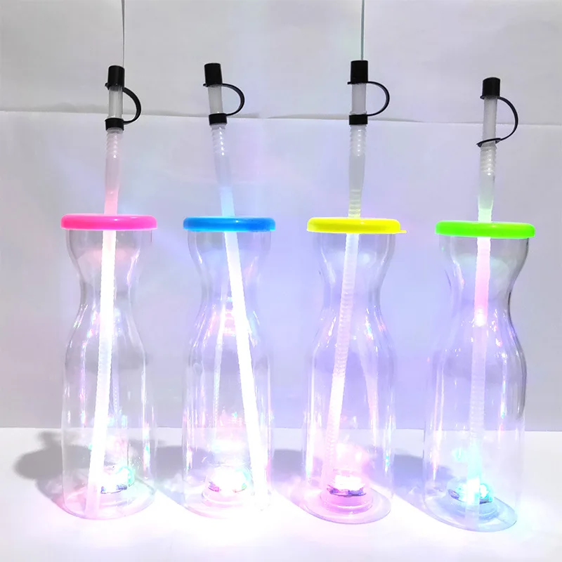 Personalized Customize Reusable Slush Ice Party Yard Cup Straw Disposable Led Clear Cup With Good Price