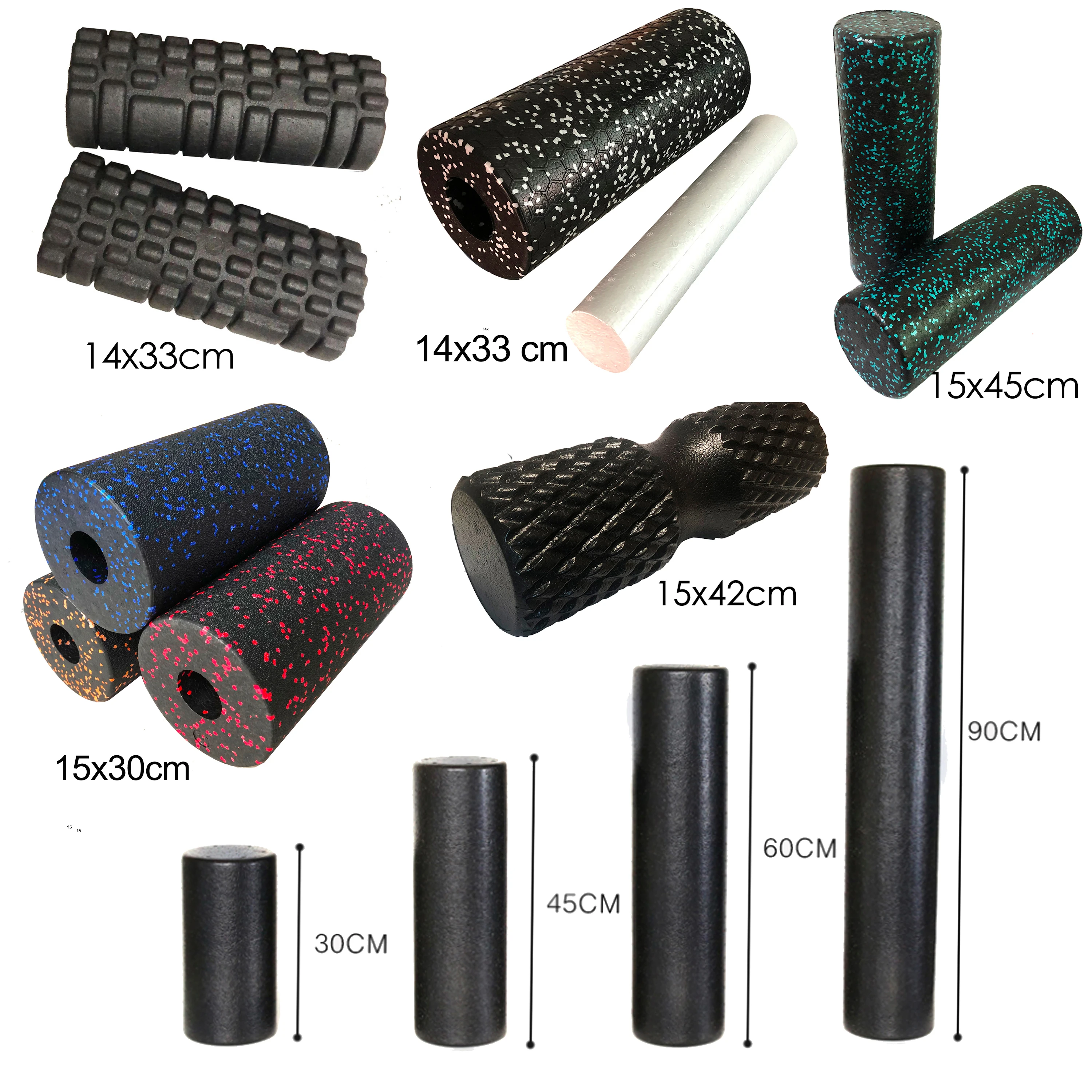 High Density EPP Hollow Yoga Foam Roller Yoga column Back Roller for Deep Tissue Massage Muscle Roller for Back and Fitness