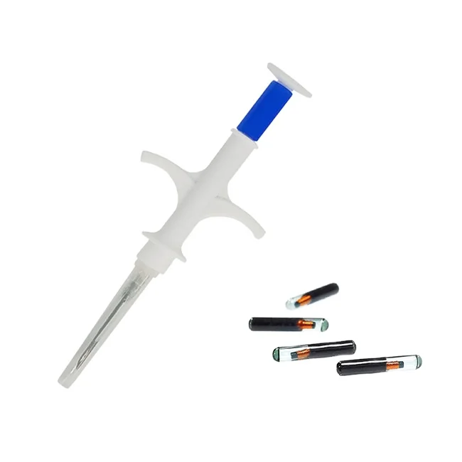 Имплантированное биостекло 134,2 кГц hdx fdx-b RFID микрочипы идентификационная метка животного приемопередатчик шприц для питомца собаки кошки рыбы