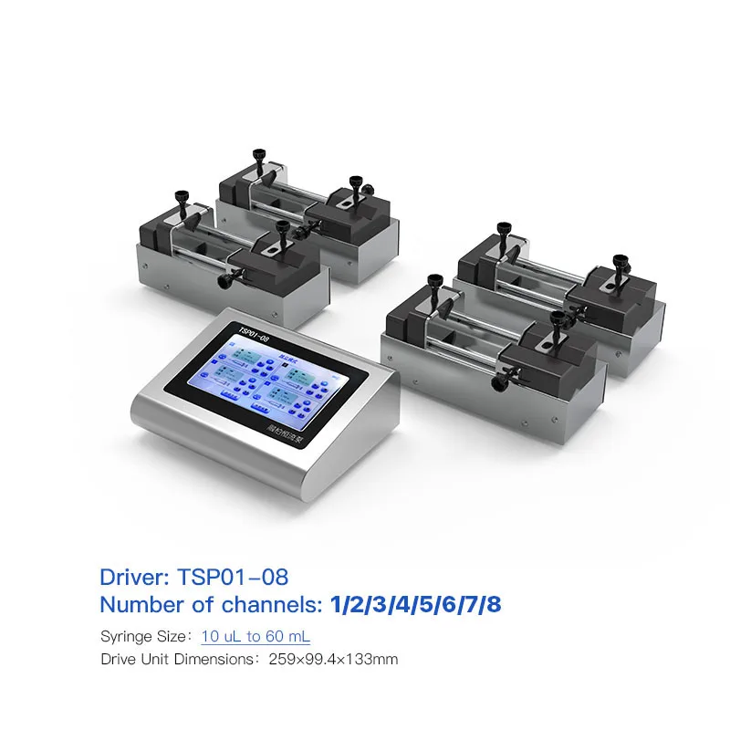 Разделенный шприцевый насос, многоканальный программируемый шприц-насос, микрофлюидный шприц-насос, восемь шприц-инфузионный насос