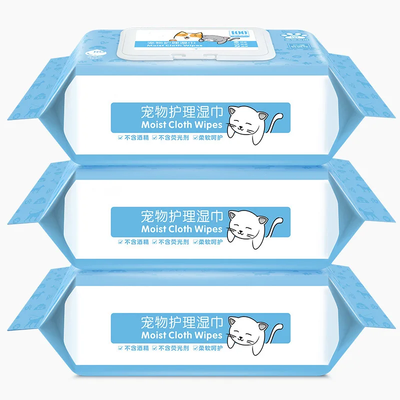Экологичные биоразлагаемые органические салфетки для чистки домашних питомцев, собак, кошек