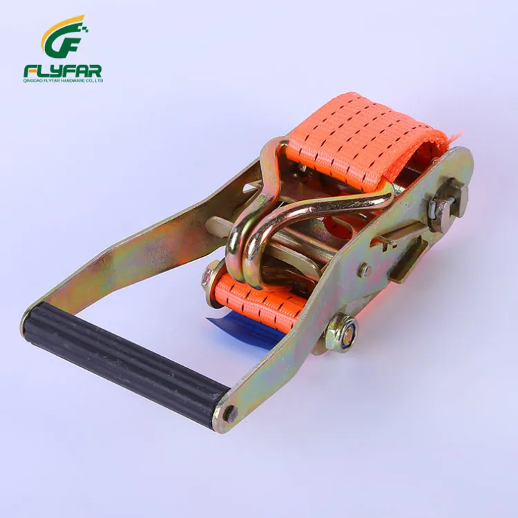 Orange Color High Quality Cargo Lashing Belt Sling Ratchet Tie Down Strap