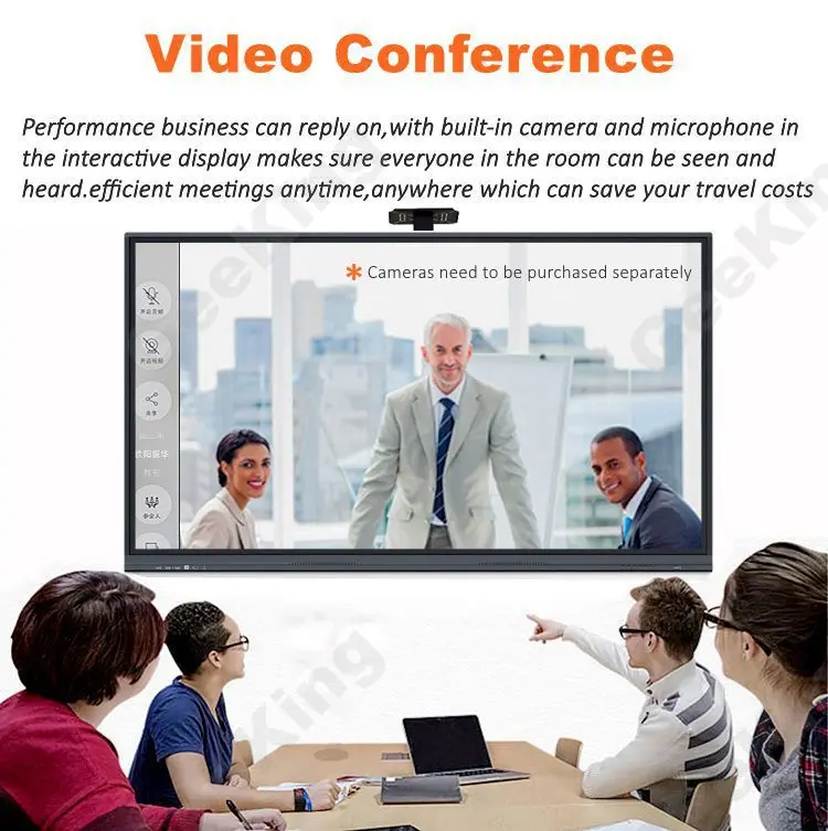 Customized 86' teaching smart board 20 Points Infrared Smart Touch Screen Interactive Whiteboard